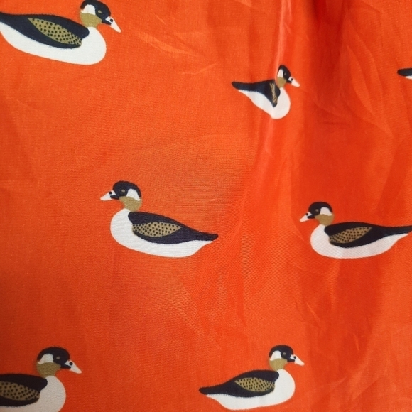 Anthropologie Porridge Orange Duck Blouse XXSP - Picture 5 of 6